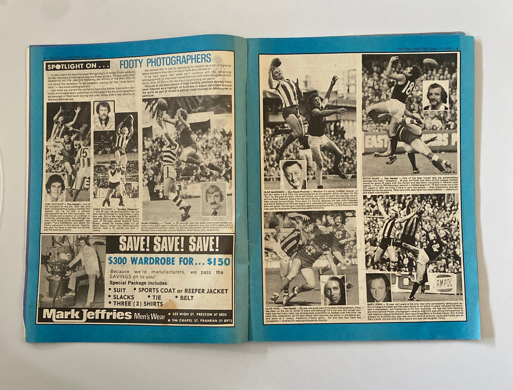 1976 VFL Second Semi Final  Record - CARLTON v HAWTHORN