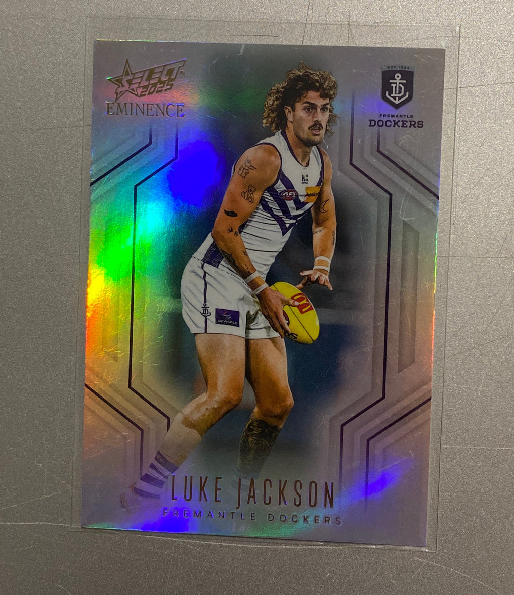 2025 AFL Select Eminence Base Parallel LUKE JACKSON Fremantle # 001/425