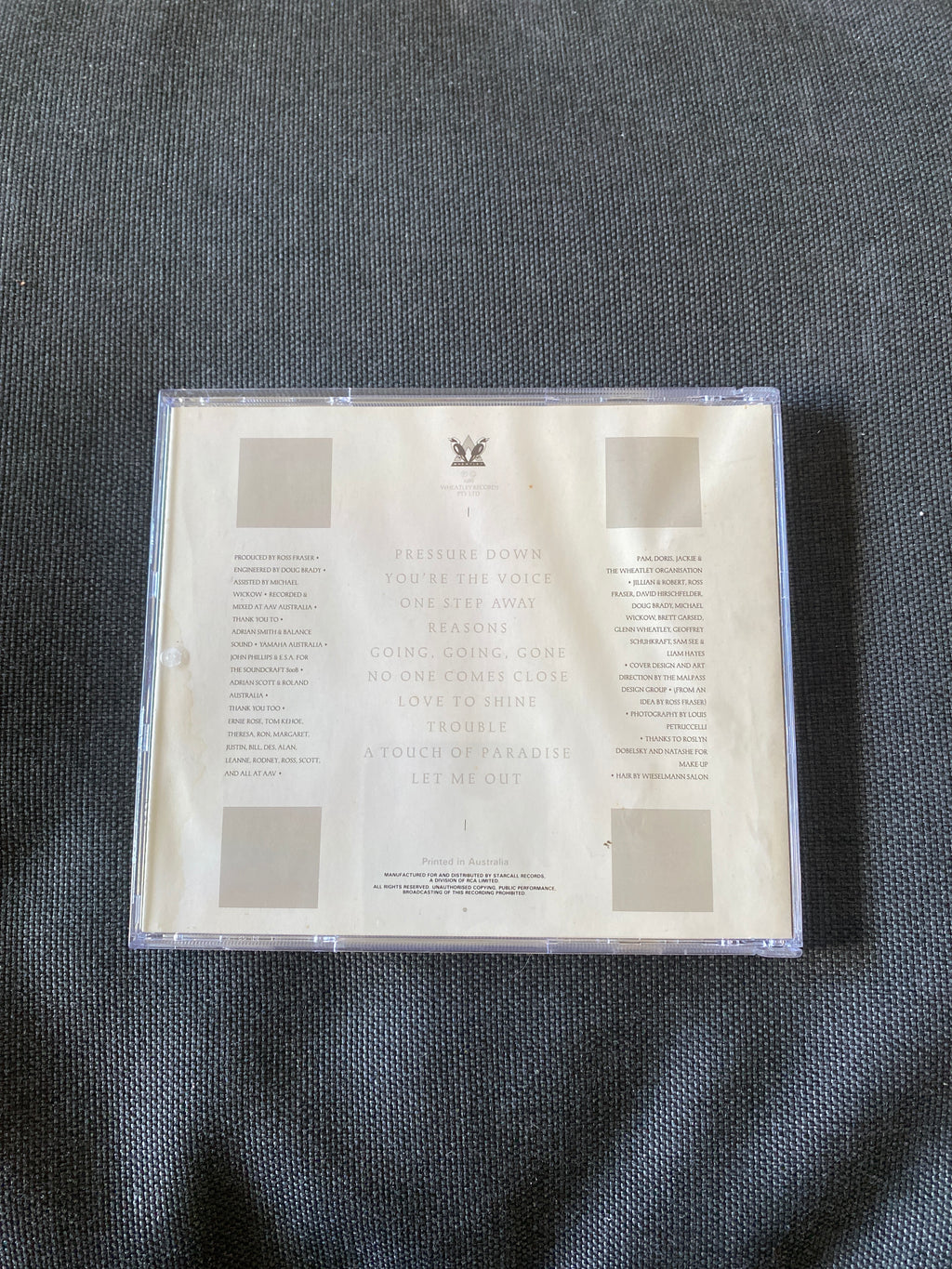 JOHN FARNHAM OF LITTLE RIVER BAND "WHISPERING JACK" LIMITED EDITION CD AUSTRALIA’S FIRST COMPACT DISC