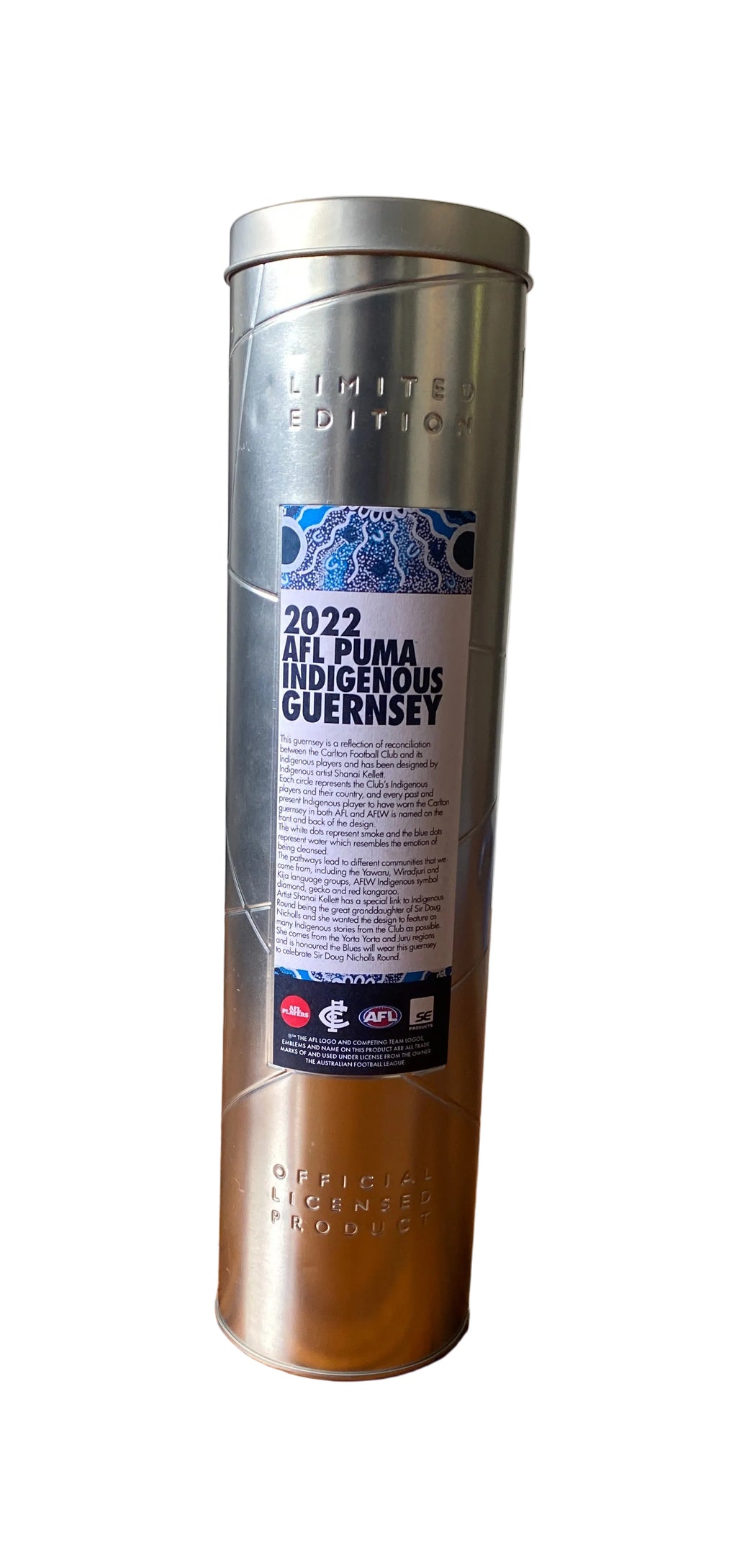 Limited Edition 2022 AFL Puma Indigenous Guernsey Authentic Signed Match Worn Guernsey Round 11 Collingwood v Carlton MCG / Sunday 29 May 2022 Jesse Motlop #3 1 of 1