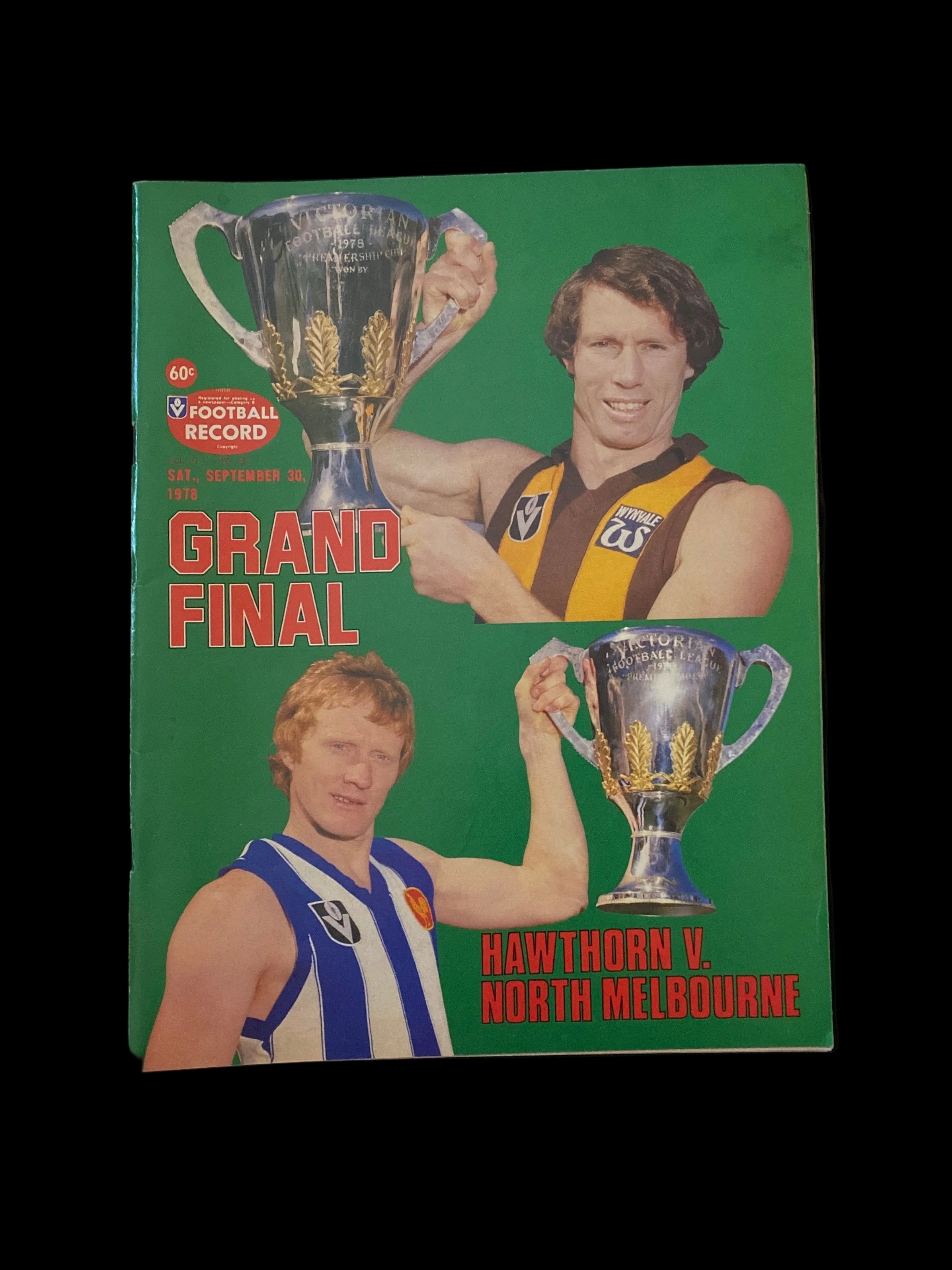 1978 VFL GRAND FINAL Football Record 🏉HAWTHORN HAWKS v N.M 🏆 Match Day Edition