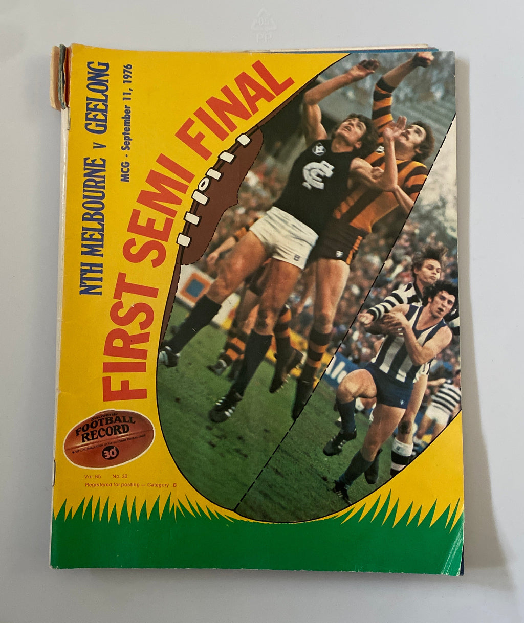 1976 VFL Second Semi Final  Record - CARLTON v HAWTHORN
