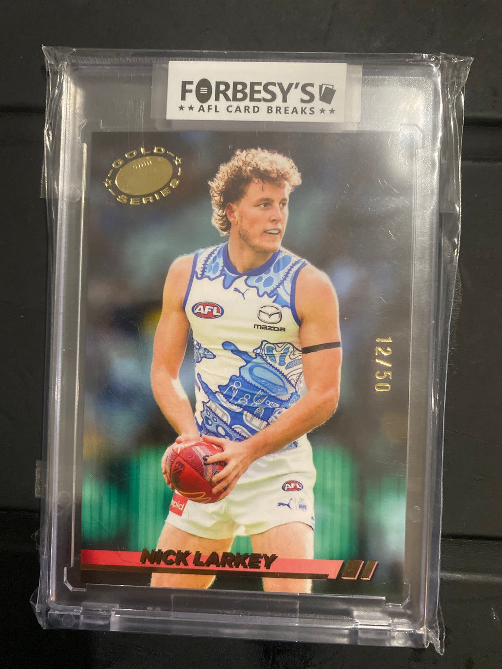 2025 AFL Select Eminence Nick Larkey 1994 Gold Series 15/50 North Melbourne