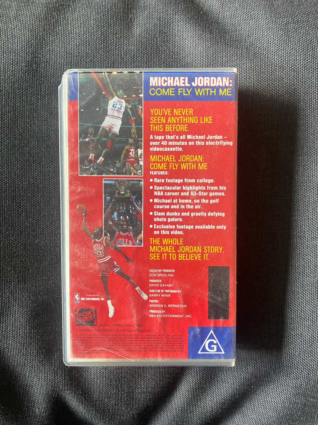 Michael Jordan: Come Fly With Me VHS Tape 1989
