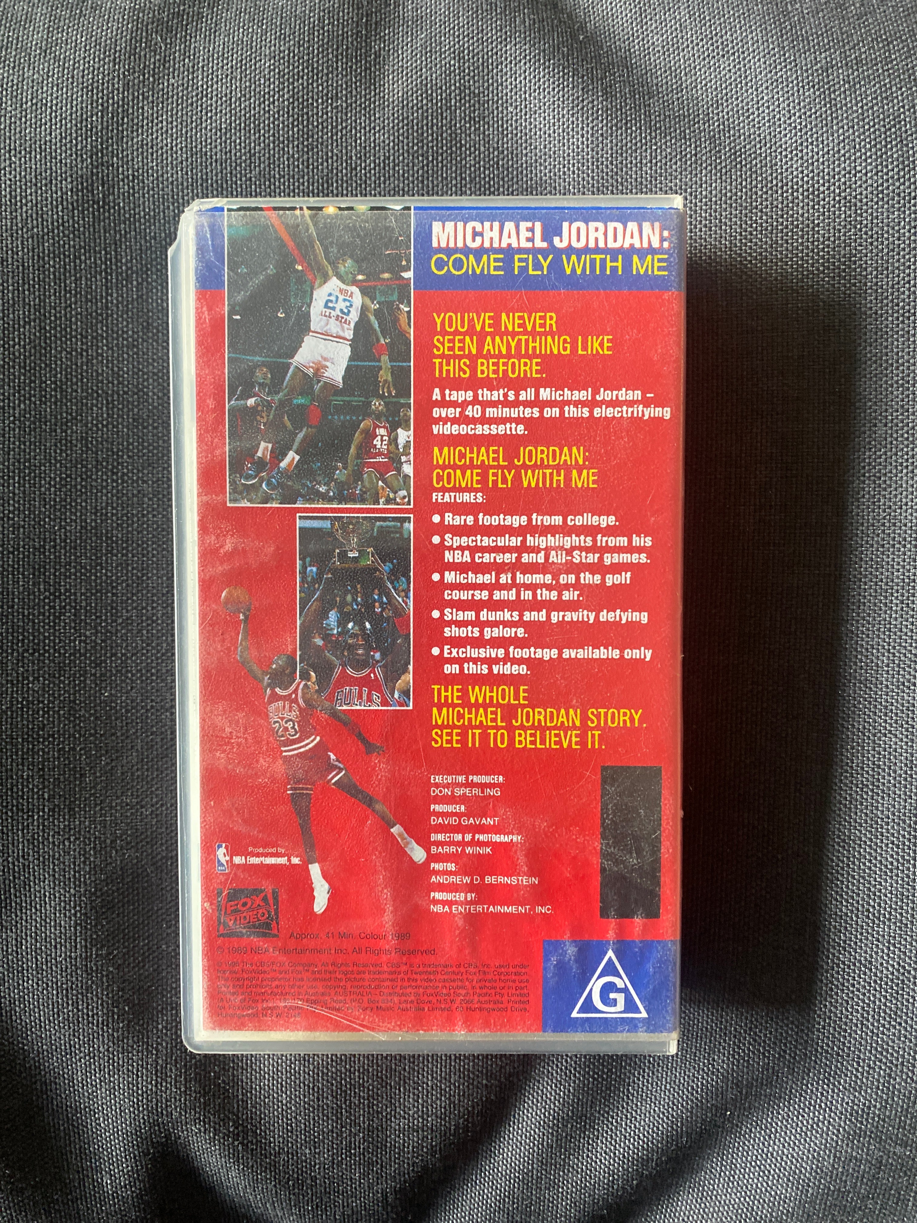 Michael Jordan: Come Fly With Me VHS Tape 1989