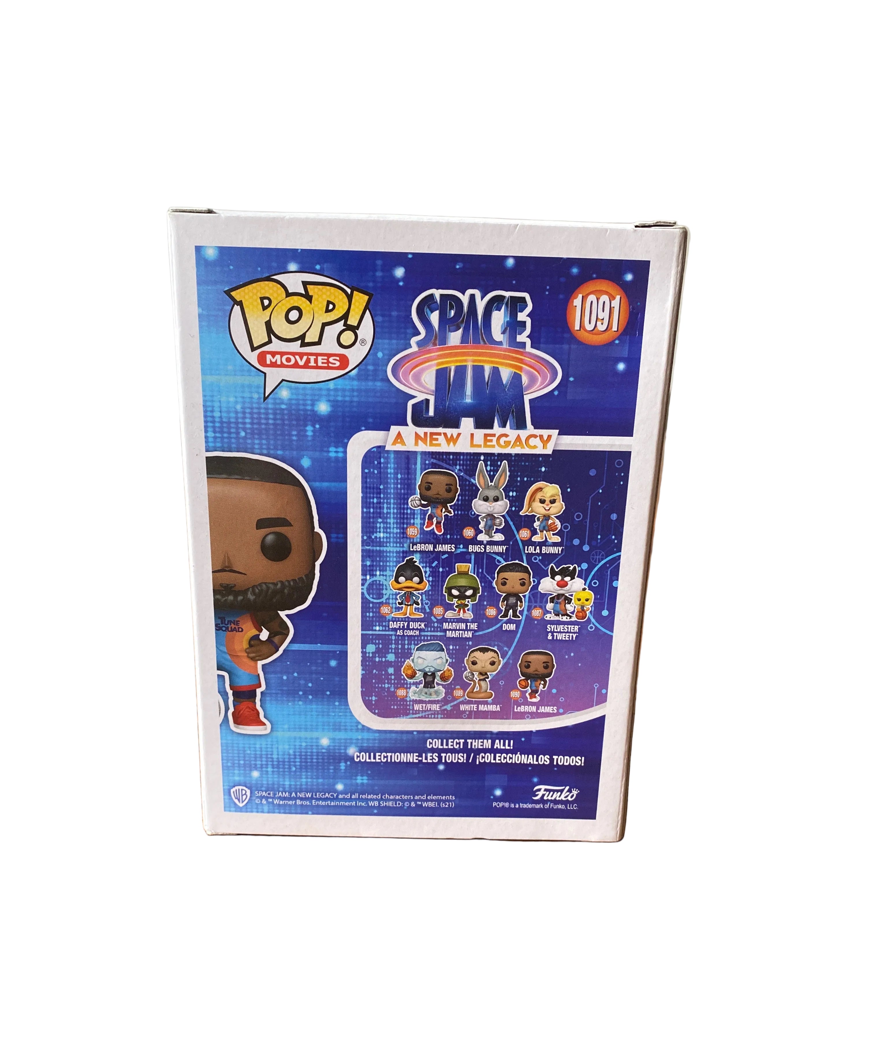 Funko Pop Movies Space Jam A New Legacy Lebron James Vinyl Figure #1091 New
