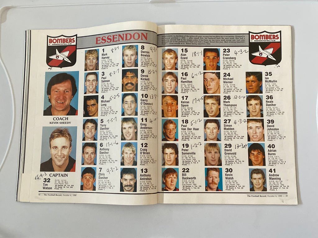 VFL/AFL Grand Final Football Records - 1974 onwards- Select from drop down menu.