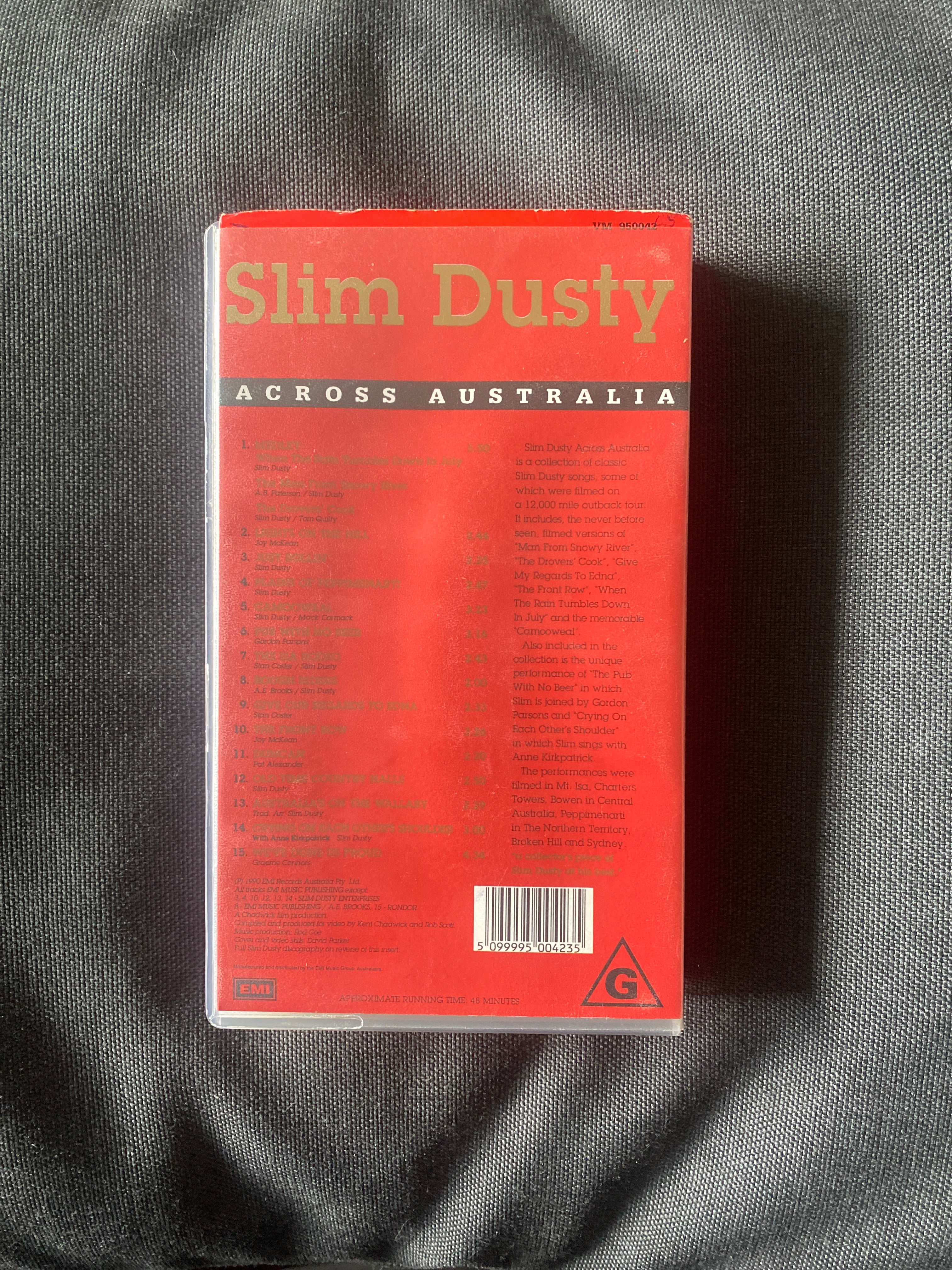 Slim Dusty VHS. Across Australia. pub with no beer