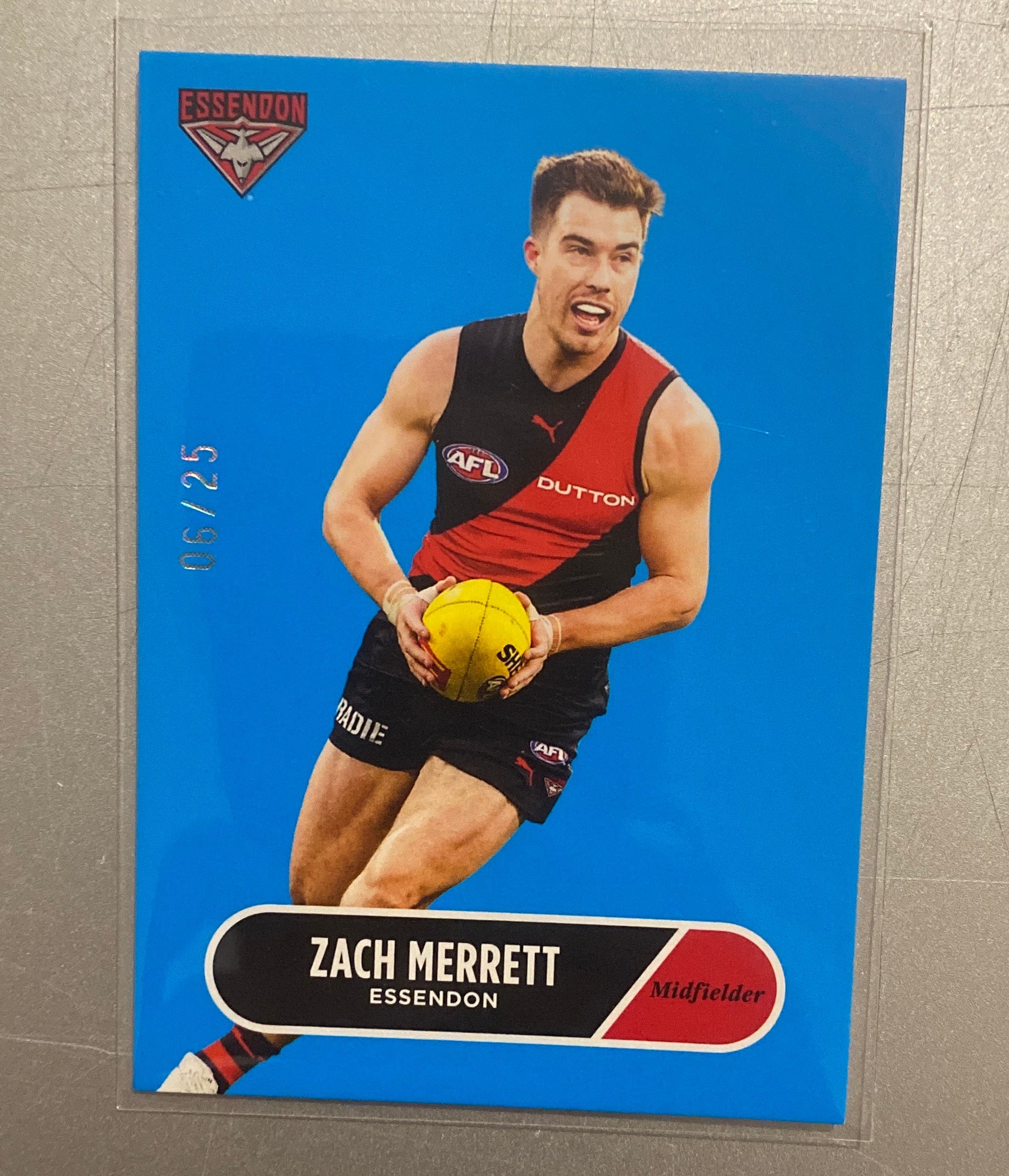 2025 AFL Select Eminence Classic Card 05/25 Zach Merrett Essendon Bombers