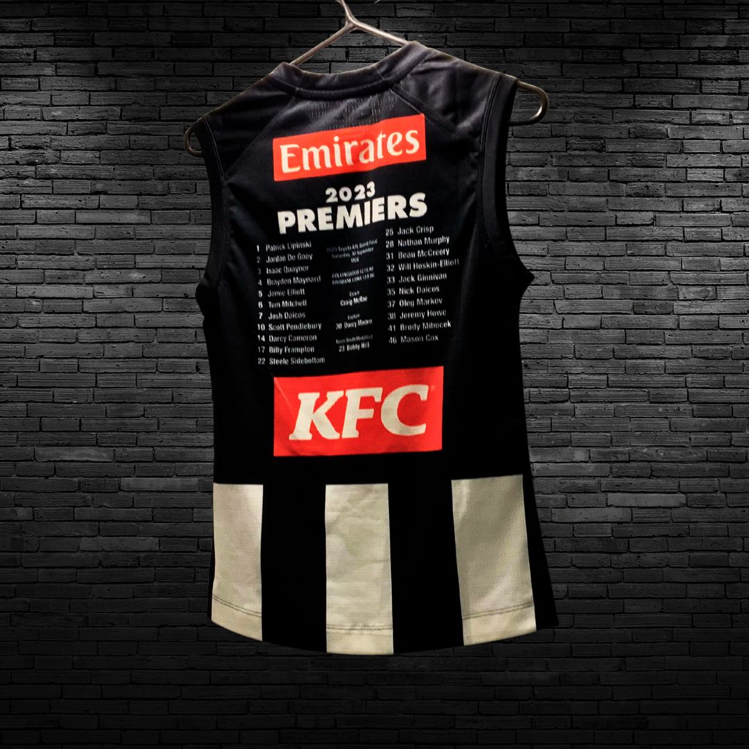 Collingwood Magpies Premiers 2023 Official AFL Jersey
