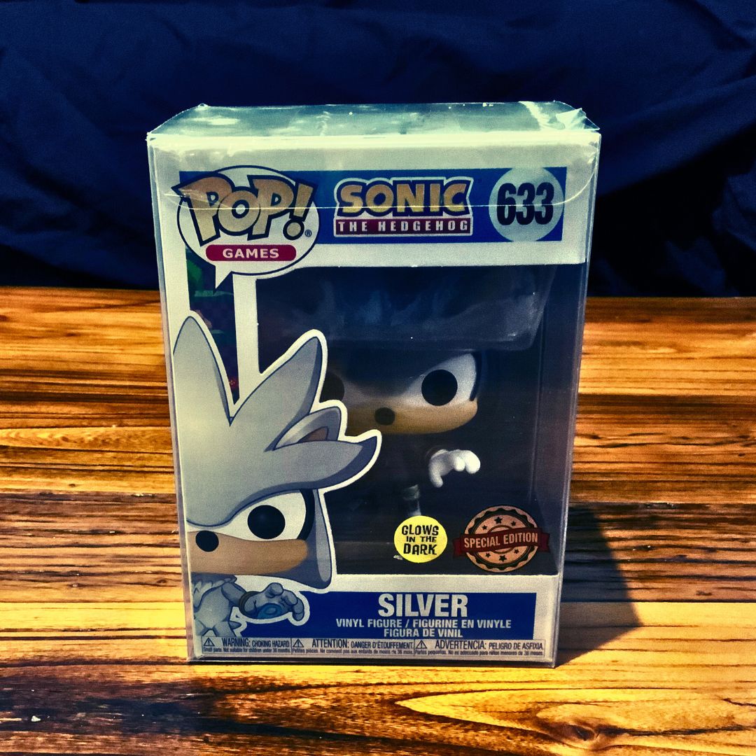 Pop Games/Funko Sonic The Hedgehog - 633 - Glow in the dark - Special Edition Silver