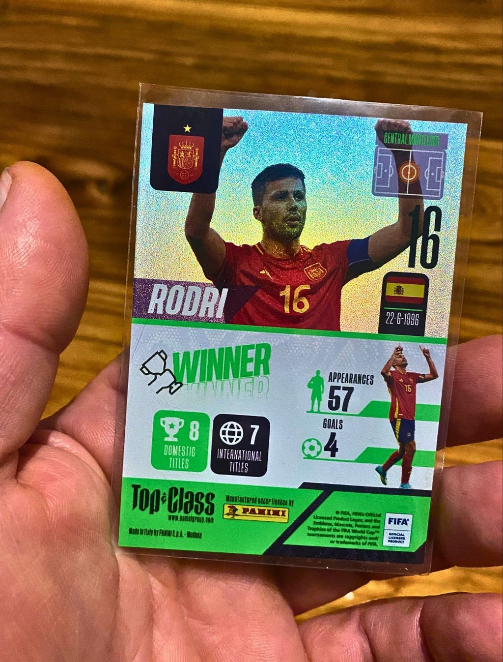 Panini Trading Card 198 - Rodri No 16