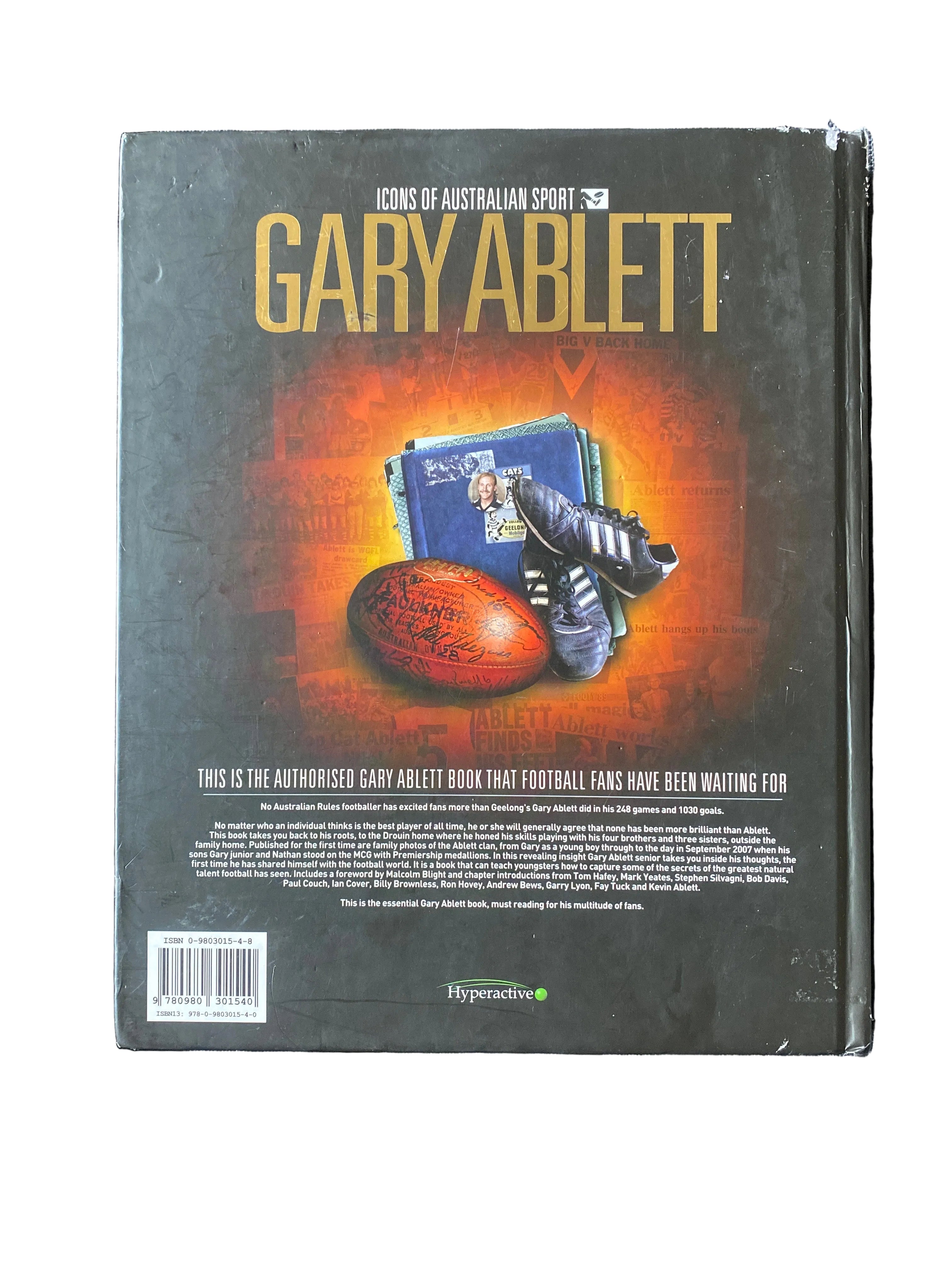 GARY ABLETT - Icons of Australian Sport AFL Hard Cover Book chronicle 2007