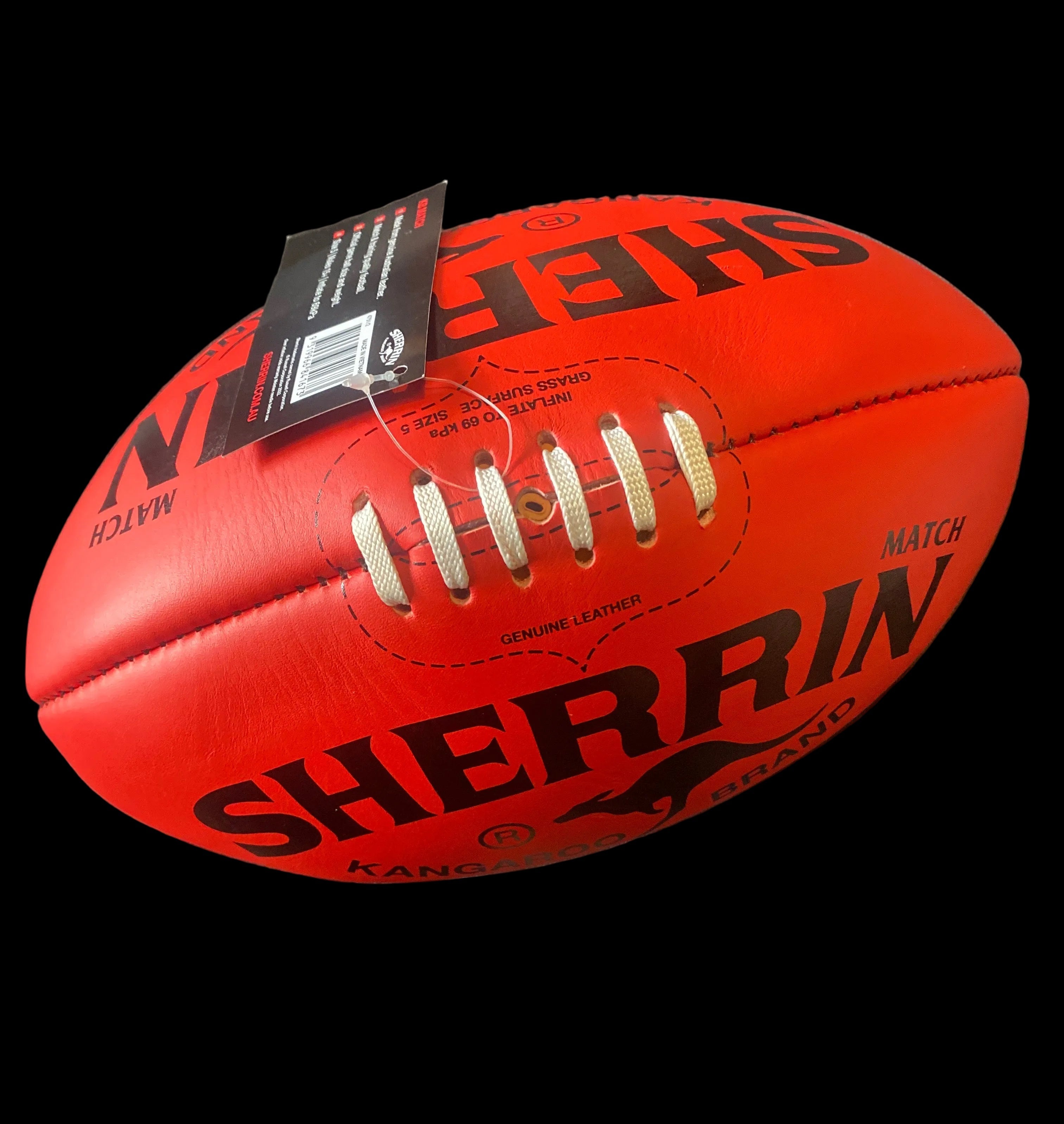 Sherrin KB Game Ball - Red - Size 5